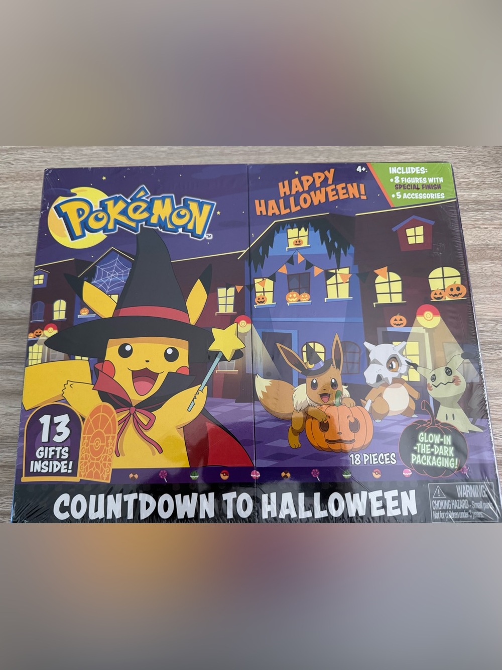 Pokémon Countdown to Halloween Kids Toy Advent Set - Purple/Yellow